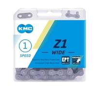 KMC Unisex's EPT Z1 Wide Chain, Dark Silver, 128 Link