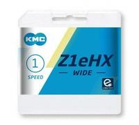 KMC Z1eHX 1/2"x 3/32 Narrow 1 Speed EPT E-Bike 112 Link Bicycle Chain In Silver