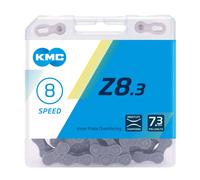 KMC Z8.3 MTB Cycle Chain 6 7 8 Speed Tool Free Connector 114 Links - Silver