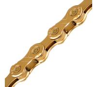 KMCA0 X10 x 116L, TI Gold | Compatible with Shimano, SRAM, and Campagnolo 10-speed systems for MTB, road, gravel, and cyclocross riding