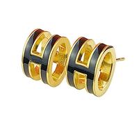 KMDJG Letter Earrings Luxury Letter Earrings Stylish and Elegant Titanium Steel Earrings Letter H Earrings Great gift on Christmas Valentine's Day Birthday, Titanium, No Gemstone