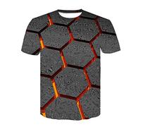 Kmdwqf Brown Tops for Men UK Long Puff Sleeve Blouse Personalised Teacher Gifts Exploring Men's Fashion 3D Print T Shirts Funny Graphics Pattern Crewneck Short Sleeve Tees Bargains of The Day Sale