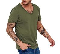 Kmdwqf Gym Tops for Men Loose Fit White Blouse Men Gifts for Students from Teachers Sports Mens V Neck T Shirt Fashion Casual Breathable Sweat Wicking Short Sleeve Top Clearance Store