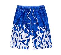 Kmdwqf Men's Beach Quick-Drying Swimming Five-Point Shorts Pants Outdoor Summer Men's Pants Men's Beach Shorts Swim Shorts with Zip Pockets Good Luck Gifts Evening Warehouse Clearance