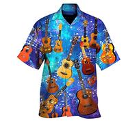 Kmdwqf Men's Spring/Summer Fashion Casual Sports Party Beach Loose Print Short Sleeved Shirt Khaki Tops for Men UK White Blouses Gifts for Men Birthday Unique Essentials Warehouse Clearance