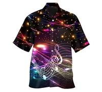 Kmdwqf Men's Spring/Summer Fashion Casual Sports Party Beach Loose Print Short Sleeved Shirt Men's Skinny Short Sleeve Tops Blush Blouse Personalised Gifts Exercise Promotion Sale Clearance