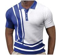 Kmdwqf Short Sleeve Tunic Tops for Men UK Spaghetti Blouse Holy Communion Gifts for Boys Outdoor Hiking Male Summer Button Plaid Short Sleeve Top Stried Lapel Lightweight T Shirt Clearance Store