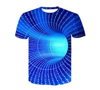Kmdwqf Three Quarter Sleeve Tops Grey Blouse Engagement Gifts Spring Summer Holidays Men's Fashion 3D Print T Shirts Funny Graphics Pattern Crewneck Short Sleeve Tees Sale Clearance