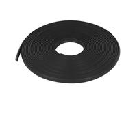 KMDZDZGS 10M Caravan Awning Rail Protector,Universal Motorhome Screw Cover Strip, 12mm Wide, Channel Protector Finishing Insert Infill Moulding Trim Seal Strip (Black)