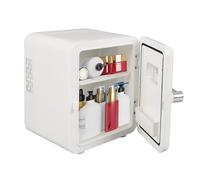 KMDZDZGS Car refrigerator, Mini Fridge 4L, Portable Fridge with Cooling and Heating, Travel Fridge for 6 Drink Cans/Skin Care Products, 12V/220V, Mini Fridge Suitable for Bedroom, Car, Office (White)