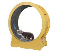 KMDZDZGS Large Cat Exercise Wheel, Cat Treadmill Diameter 43.3inch, Cat Wheel with Carpeted Runway and Silent wheel, Cat Interactive Toy, Cat Running Wheel for cats to lose weight, exercise, and run
