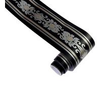 KMDZDZGS Self-Adhesive Wallpaper baseboards, PVC Wallpaper Borders, Waterproof Waistline Decorative Sticker, Baseboard Decorative Wallpaper for Kitchen Living Room Bathroom,12CM X 10M (T)