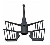 KMERCE Butterfly Whisk for Thermomix TM5 TM6 TM31 Vorwerk Replacement Parts for Vorwerk Thermomix,Black,14.5x14.5x2.5cm