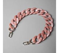 KMERCE Handbag Chain Strap Dark pink Acrylic, bag chain Strap for Handbag, Replacement Purse Strap for Bag, Acrylic mobile phone chain, wallet chain, Width 2.5cm, Length 45cm