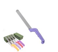 KMEYLE Floral Foam Knife, Professional Florist Accessory, Cutting Knife for Flower Foam Block, Blue, Stainless Steel & Wood