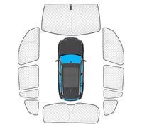 KMF 10pcs Full Window Sun Shade Custom Fit for BMW X3 Accessories 2018-2024, Protecting Privacy Car Window Covers Sunshade for Windshield Side Rear, UV Block Visor for Car Camping Blackout