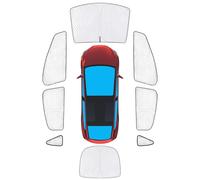 KMF 8pcs Full Sun Shades for Tesla Model X 2016-2021 Accessories,Car Window Covers Sunshade for Windshield Side Rear, UV Block and Blackout Privacy for Car Camping Outdoor