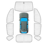 KMF 8pcs Full Window Sun Shade Custom Fit for Hyundai Kona Accessories 2025 2024, Privacy Car Window Covers Sunshade for Windshield Side Rear, Sun Visor UV Block and Blackout for Camping/Baby