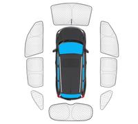 KMF 8pcs Thicken Sun Shades for Kia Sorento 2016-2020 Accessories, Custom Fit Full Car Window Covers Sunshade for Windshield Side Rear, UV Block and Blackout Privacy for Car Camping Outdoor