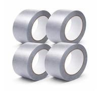Kmf Supplies Grey Duct Tape 48mm x 25m Heavy Duty Waterproof Gaffer Tape for Stage, Studio, Events, DIY & Cable Management - Multi-Pack Options (4 Pack)
