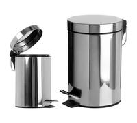 Kmf Supplies Stainless Steel Pedal Bin with Soft Close Lid, Fingerprint Resistant, Hands-Free, Multiple Sizes 3L 5L 12L 20L 30L, for Kitchen Bathroom (30L)