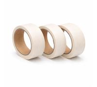 Kmf Supplies White Masking Tape - 3 Roll Pack, 24mm x 15m Each | Painting & Decorating Tape for DIY, Home and Office Use