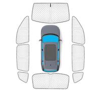 KMF Windshield Sun Shade Replacement for Volkswagen VW Tiguan 2018-2023, Side Window Sun Shade Cover, Rear Window Sunshade for Camping/Baby UV Block and Privacy Protect