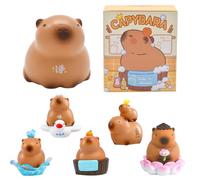 KMFASVX Capybara Figures Blind Box 1Pcs Cute Capybara Series Mystery Figures Cake Topper Adorable Action Figures Collectible Birthday Gift Home Decorations Random Design, Single Box (Style B)