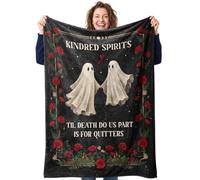 KMFASVX Her Him Couple Blanket Throw Halloween Anniversary Wedding | Gifts Her Him Couple Blanket Throw Halloween Anniversary Wedding