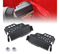 KMFCDAE for Jeep JL Foot Pegs JK Exterior Front Door Hinge Foot Rest Kick Pedal Grille Panel Compatible with Jeep Wrangler JK JKU JL JLU 2007-2023 (2 PCS)