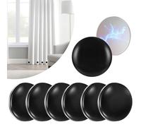KMFYMPT 12 Pcs Magnetic Shower Curtain Weights, Black Weights For Curtains, 4 cm Shower Curtains Magnet, Outdoor Curtains Liner Magnets for Tablecloths Refrigerator Flag