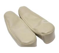 KMGDM 2pcs Easy Install Leather Seat Armrest Covers Auto Interior Accessory Replacement Front Seats Armrest Protector Cover Waterproof Auto Pads