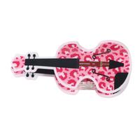 KMGDM Bass Guitar Elegant 2000s Claw Clip Guitar Hair Clip Bass Creative Novelty Guitar Music Instrument Leopards Print