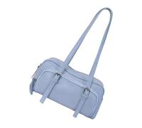 KMGDM Bowling Shoulder Bag with Front Pocket | Faux Leather Purse Underarm Purse for Commute Carry and Casual Outings