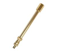KMGDM Car Motorcycle Tire Inflation Extension Rod, Brass 10 Cm Access Tool with 8V1 External Thread, 5/16-32 Internal Thread and 1/4 NPT Adapter