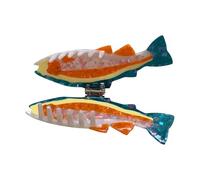 KMGDM Colorful Acetate Fish Hair Claw Clip for Women with Strong Grip and Life Like Designs for Daily Wear Theme Occasion