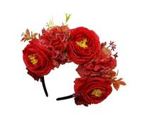 KMGDM Ethnic Styles Floral Hairband Cosplay Costume Parties Festival Headband For Women Girls Daily Wear Or Special Occasion