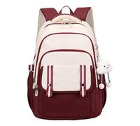KMGDM Fashion Nylon Backpack for Teen Girls Simple Travel and School Bag with Spacious Interior Rucksack Casual Daypack
