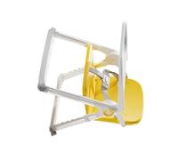 KMGDM Foldable Baby Feeding Chair Height Adjustable Portable Highchair for Infants Double Layers Tray Metal Construction