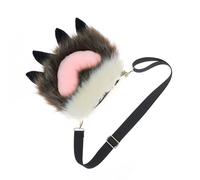 KMGDM Halloween Bag Plush Dragon Claw Shoulder Bag Crossbody Bag School Book Bag Halloween Handbag Costume Accessory for Girl