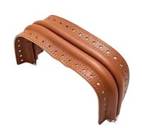 KMGDM Handbag Frame Hardware for Sewing Projects, PU Leather Purse Mouth Clasp with Arched Opening and Side Holes Detail Purse Frame Clasp Sew in Bag Opening Hardware Handbag Making Woven Arched