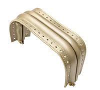 KMGDM Handbag Frame Hardware for Sewing Projects, PU Leather Purse Mouth Clasp with Arched Opening and Side Holes Detail Purse Frame Clasp Sew in Bag Opening Hardware Handbag Making Woven Arched
