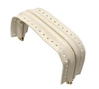 KMGDM Handbag Frame Hardware for Sewing Projects, PU Leather Purse Mouth Clasp with Arched Opening and Side Holes Detail Purse Frame Clasp Sew in Bag Opening Hardware Handbag Making Woven Arched