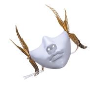 KMGDM Mechanical with Wing Masquerade Half Face Halloween Cosplay Accessories for Women Men Masquerade Cosplay