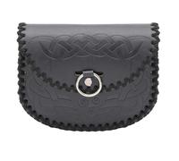 KMGDM Medieval Cosplay Waist Bag, Medieval Leather Waist Pack Leather Embossed Waist Pouches for Cosplay Party, Halloween