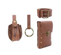 KMGDM Medieval Leather Belt Pouches Renaissances Costume Accessories LARP Waist Bag Fannys Pack,Pu Leather Coin Purse Gifts