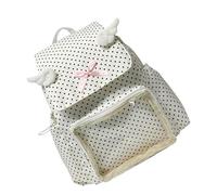 KMGDM Modern Transparent Backpack Dot Decors Large Capacity Organizational Design Adjustable Strap for Daily Use Transparent Backpack