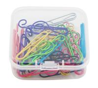 KMGDM Music Note Paper Clips Colored Metal Document Clips in Storage Box for File Organization, Study Notes and Work Use