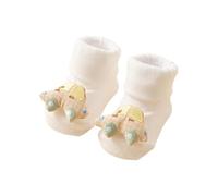 KMGDM Pair Baby Cartoon Plush Walking Cotton First Walkers Not Slip Designs for Toddler Aged 0 to 3 Years