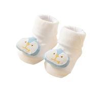 KMGDM Pair Baby Cartoon Plush Walking Cotton First Walkers Not Slip Designs for Toddler Aged 0 to 3 Years